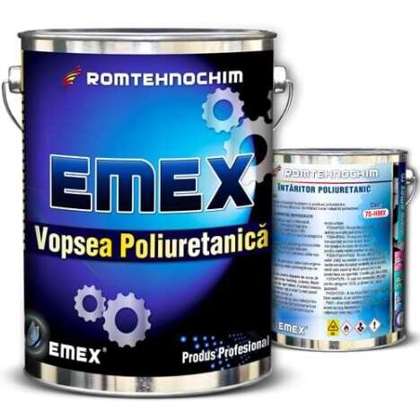 Pachet Email Poliuretanic ?Emex? - Crem - Bid. 20 Kg + Intaritor - Bid. 4 Kg